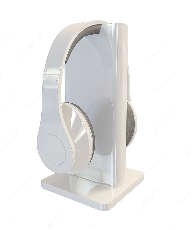 数码音乐耳机3D模型