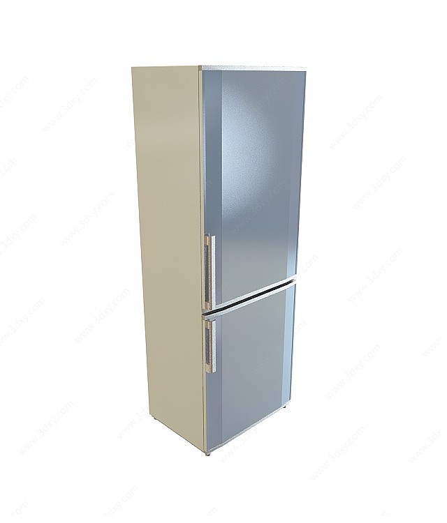 双层冰箱冰柜3D模型