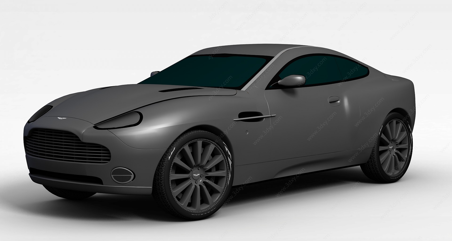 黑色跑车3D模型