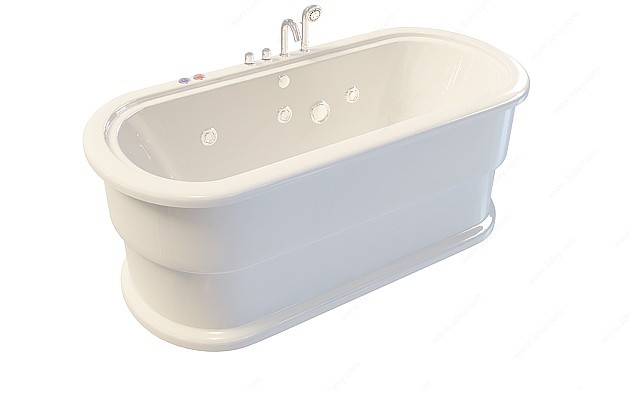 独立浴缸3D模型