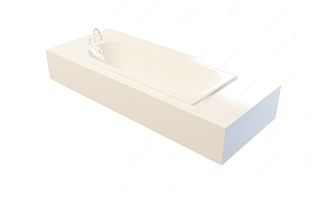 卧式浴缸3D模型