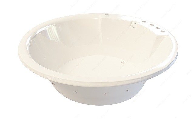 圆形碗式浴缸3D模型