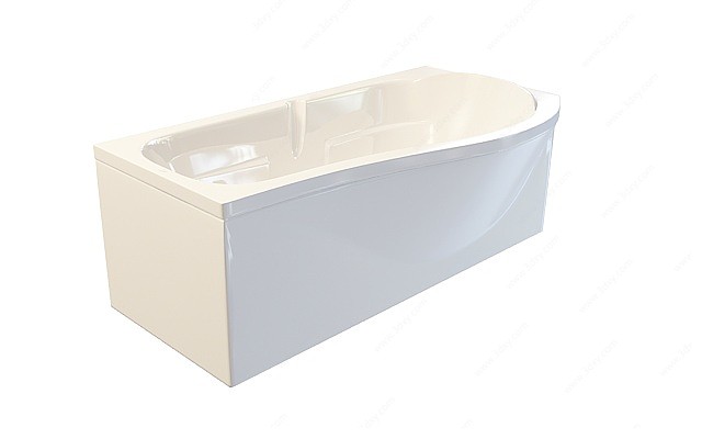 凸出式浴缸3D模型