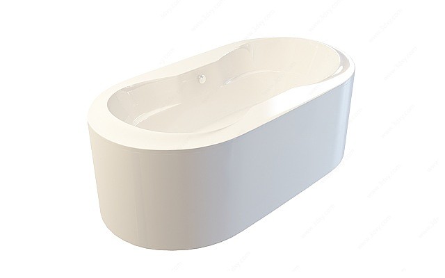 现代浴缸3D模型