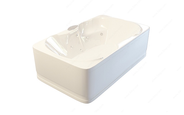 圆弧浴缸3D模型