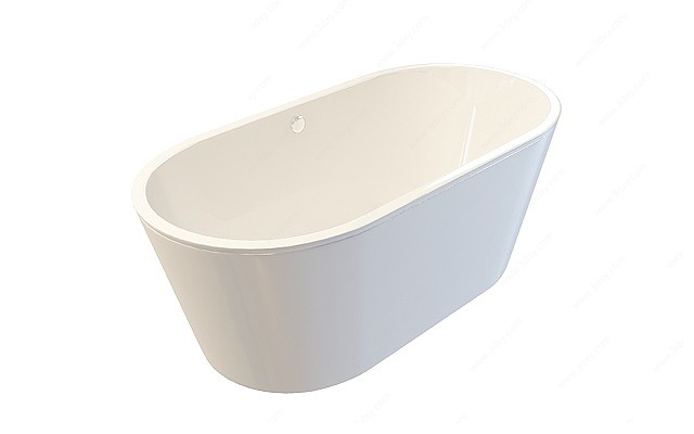简洁式浴缸3D模型
