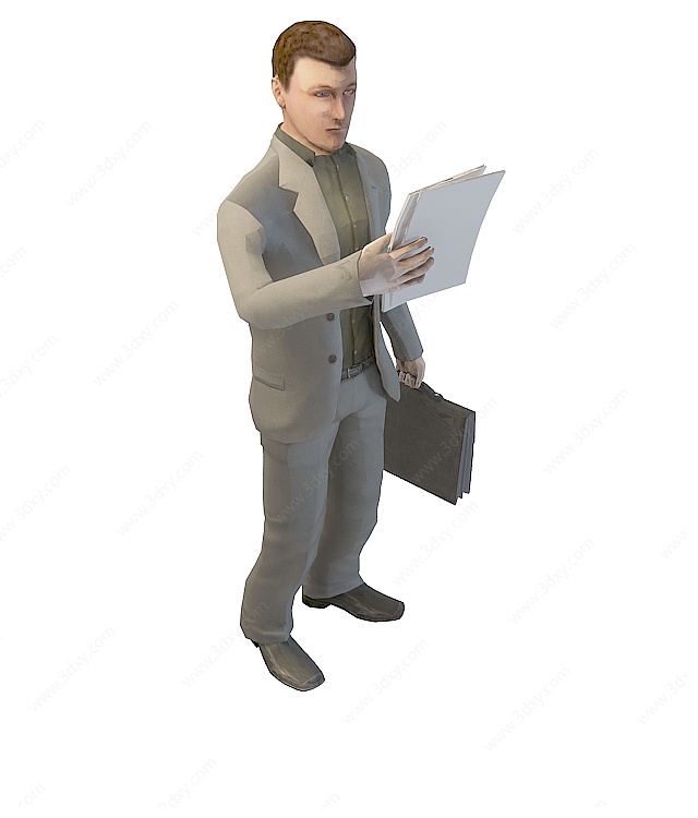 商务男士3D模型