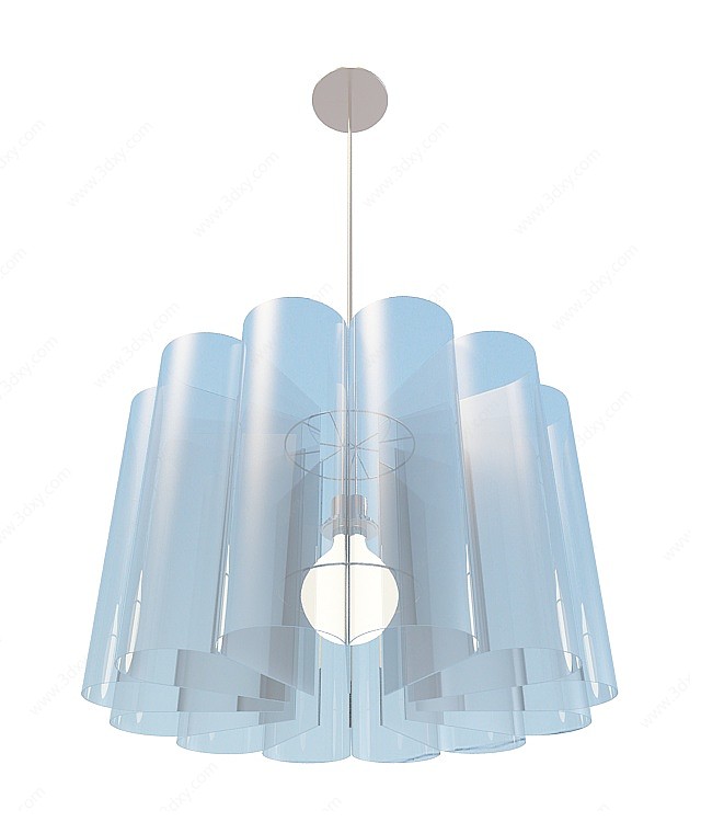 餐厅花形吊灯3D模型