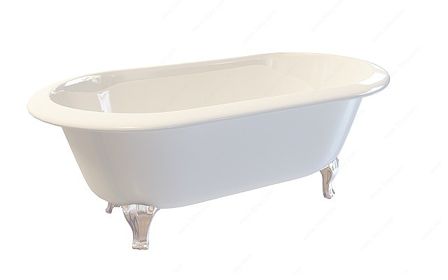 宽边浴缸3D模型