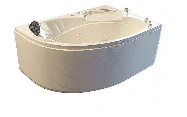 坐式浴缸3D模型