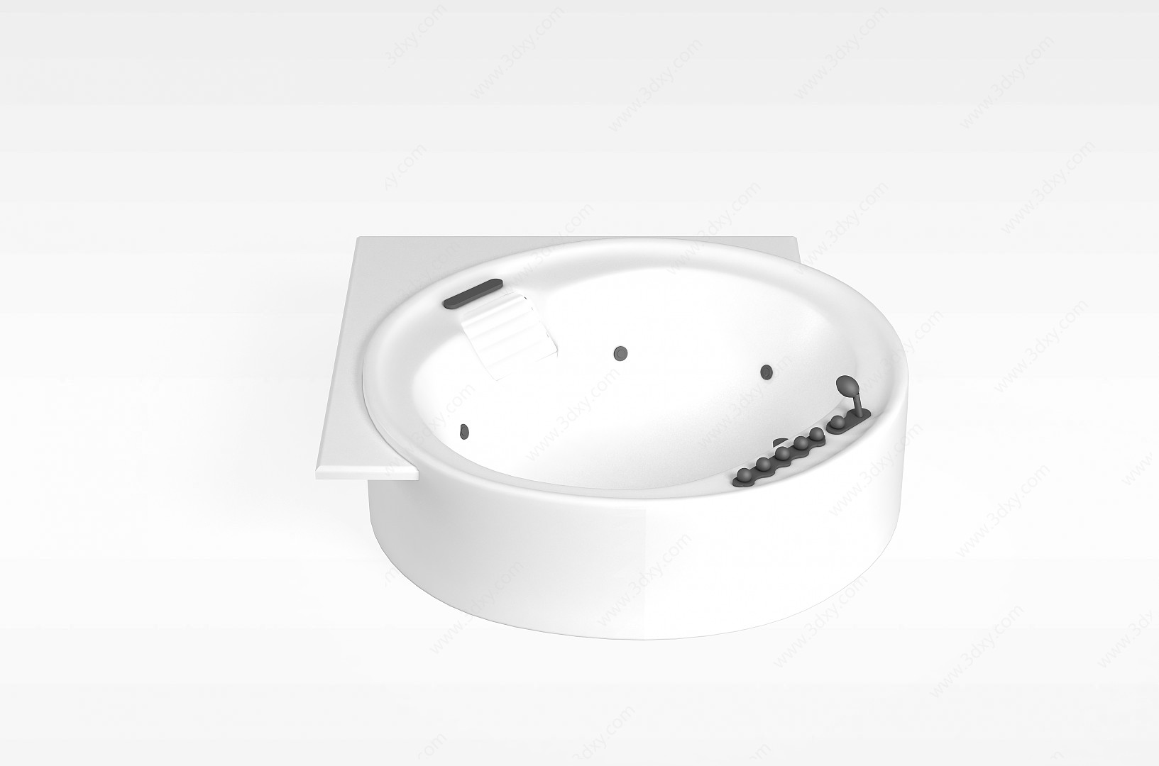 加热型浴缸3D模型