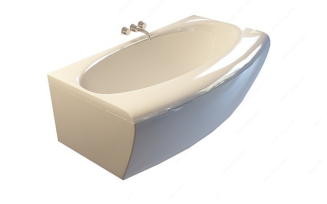 流线型浴缸3D模型