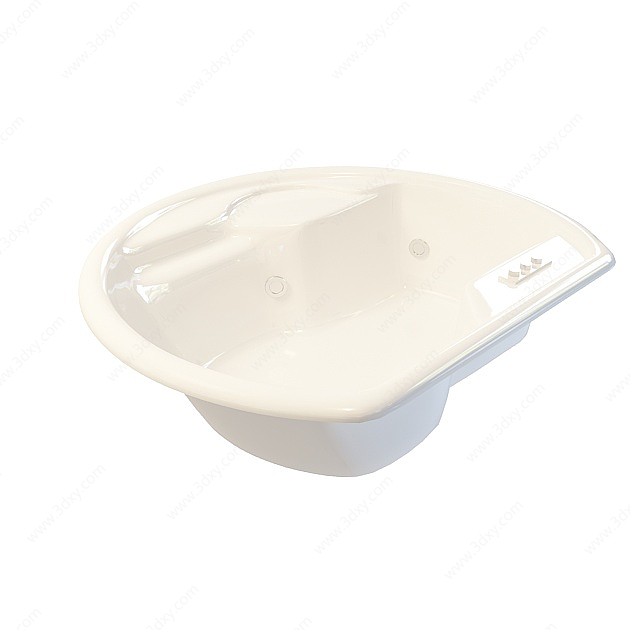 半圆形浴缸3D模型