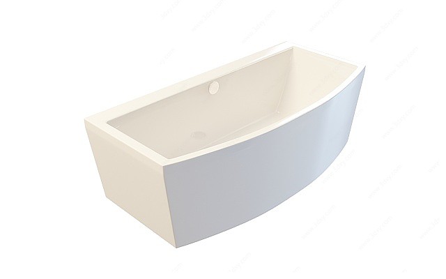 现代陶瓷浴缸3D模型