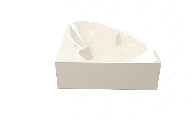 扇形陶瓷浴缸3D模型