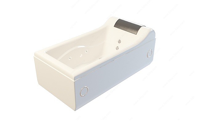 私人豪华浴缸3D模型