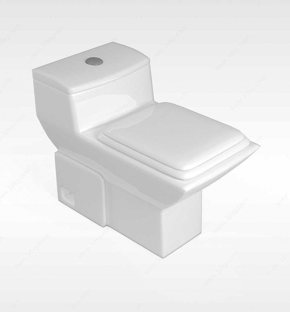 小水箱坐便器3D模型