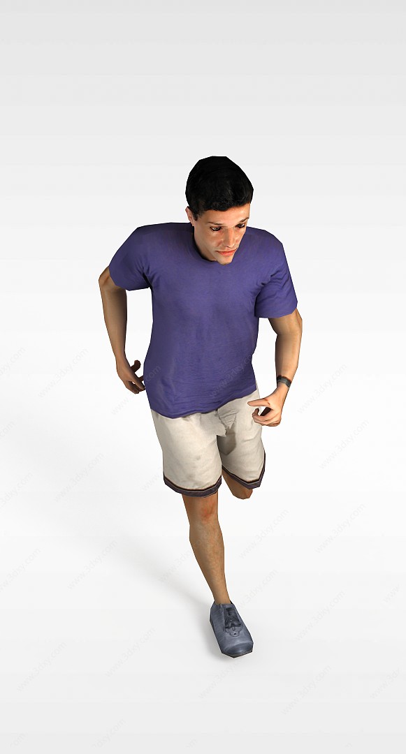 奔跑男人3D模型