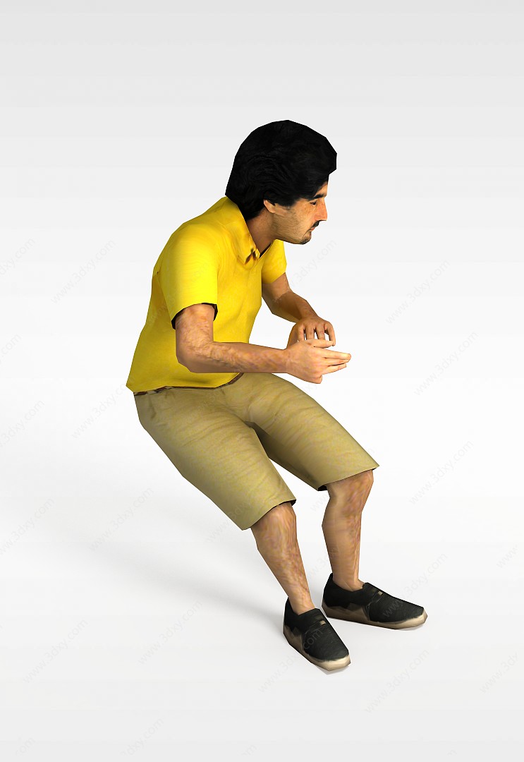 巴西男人3D模型