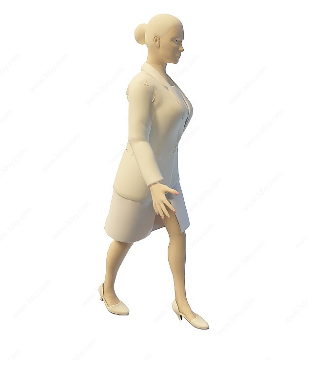 中年女人3D模型