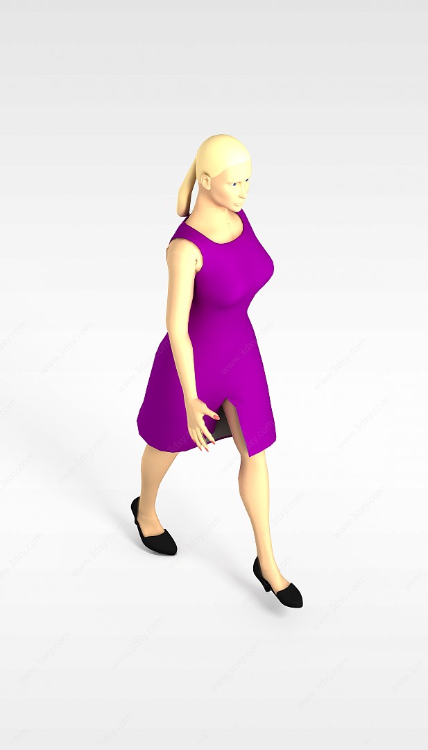 气质女人3D模型