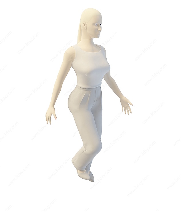 性感女人3D模型