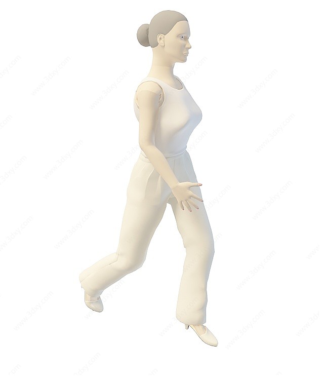 长腿女人3D模型