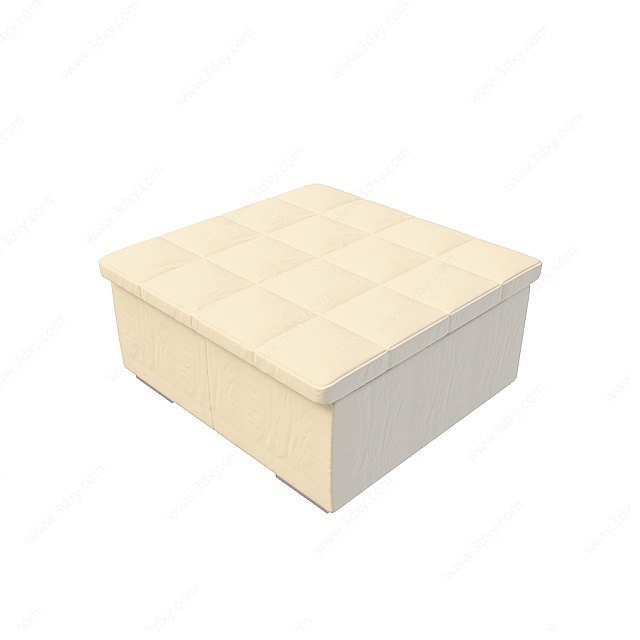 方形沙发凳3D模型