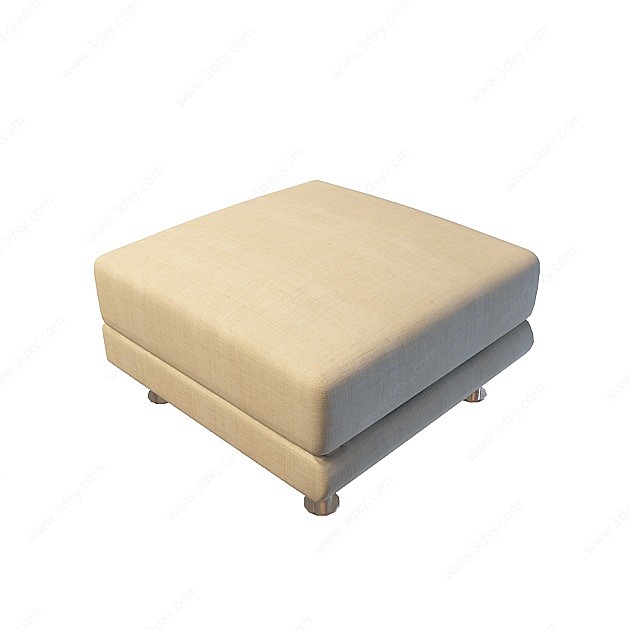 卧室小沙发凳3D模型