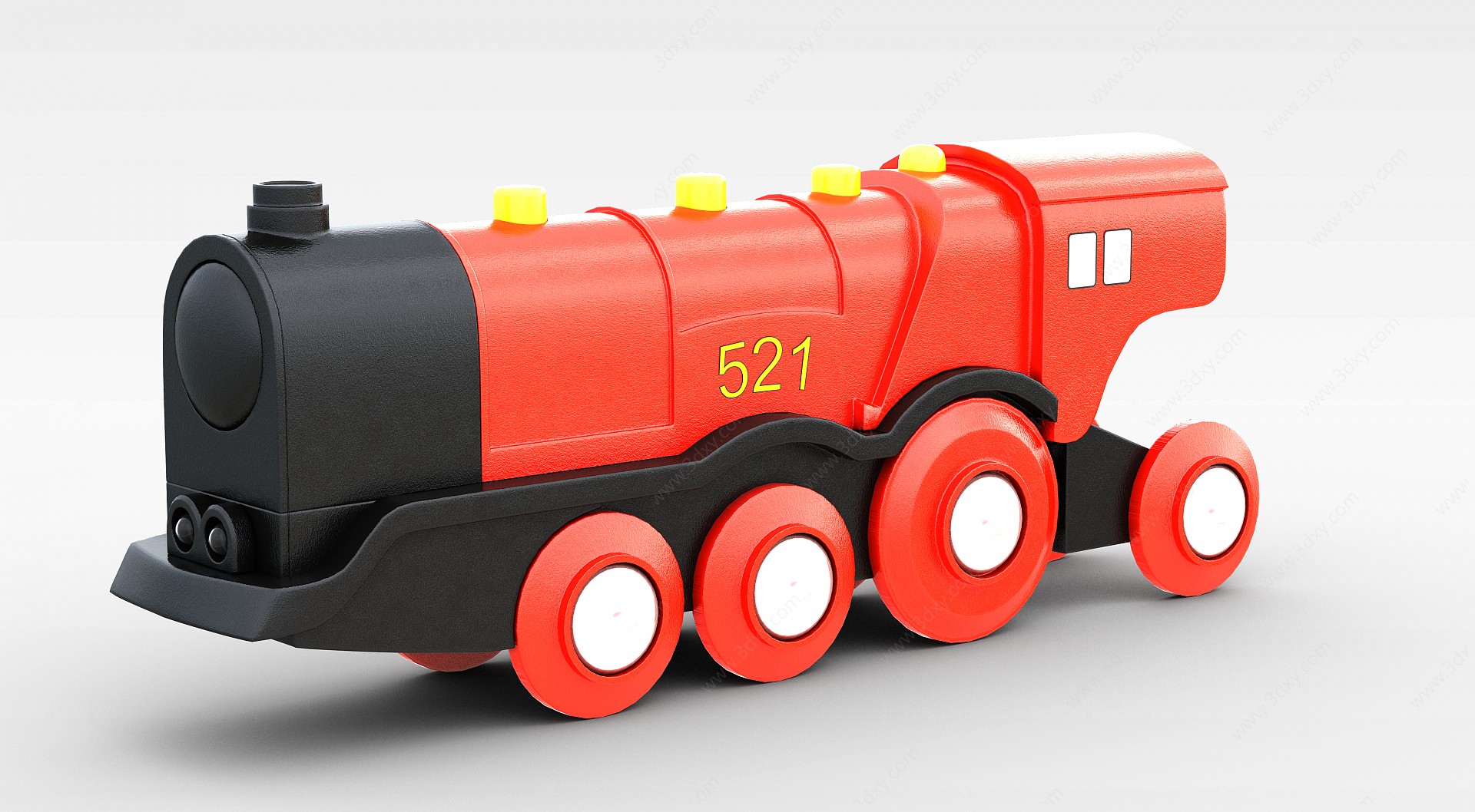 玩具火车3D模型