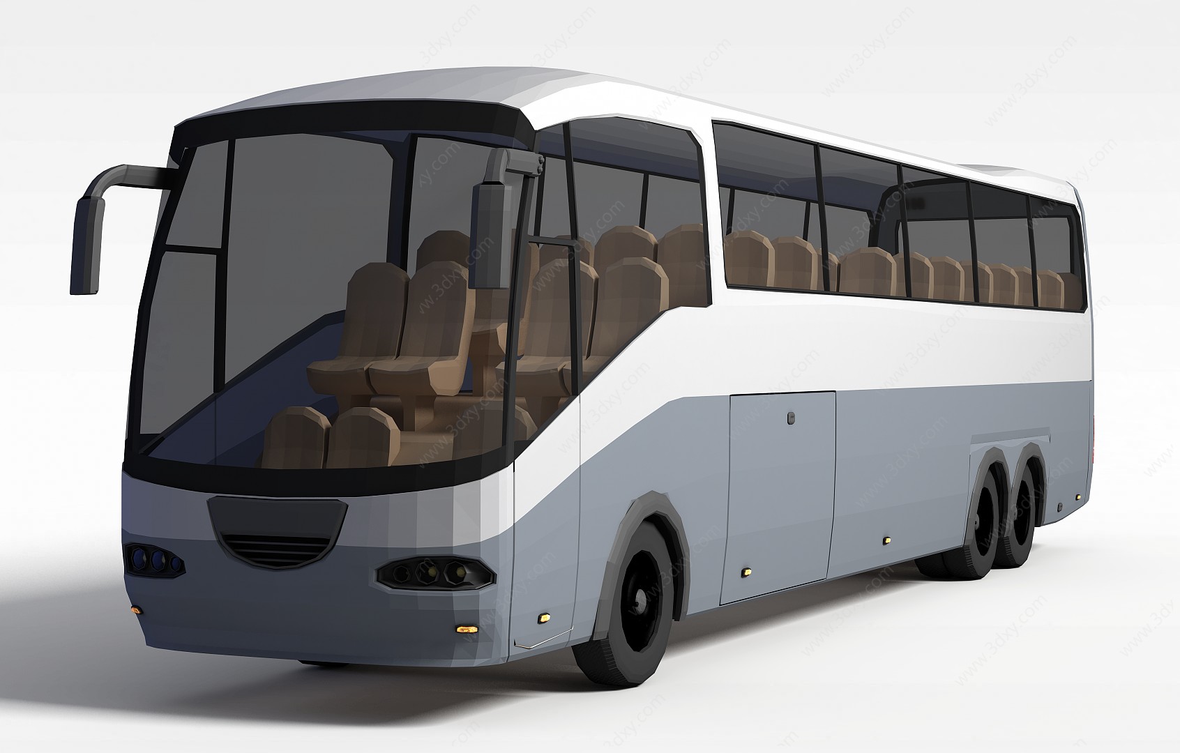 旅游大巴车3D模型