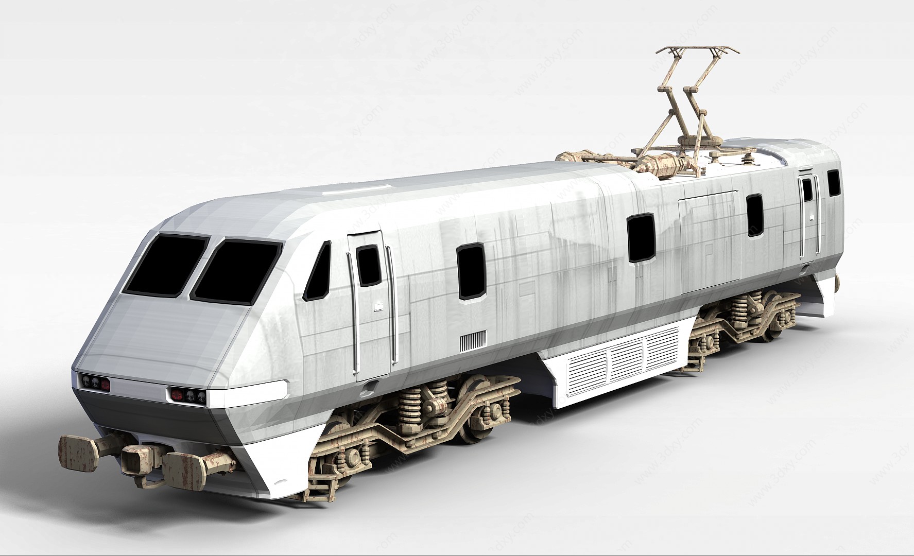 火车车头3D模型