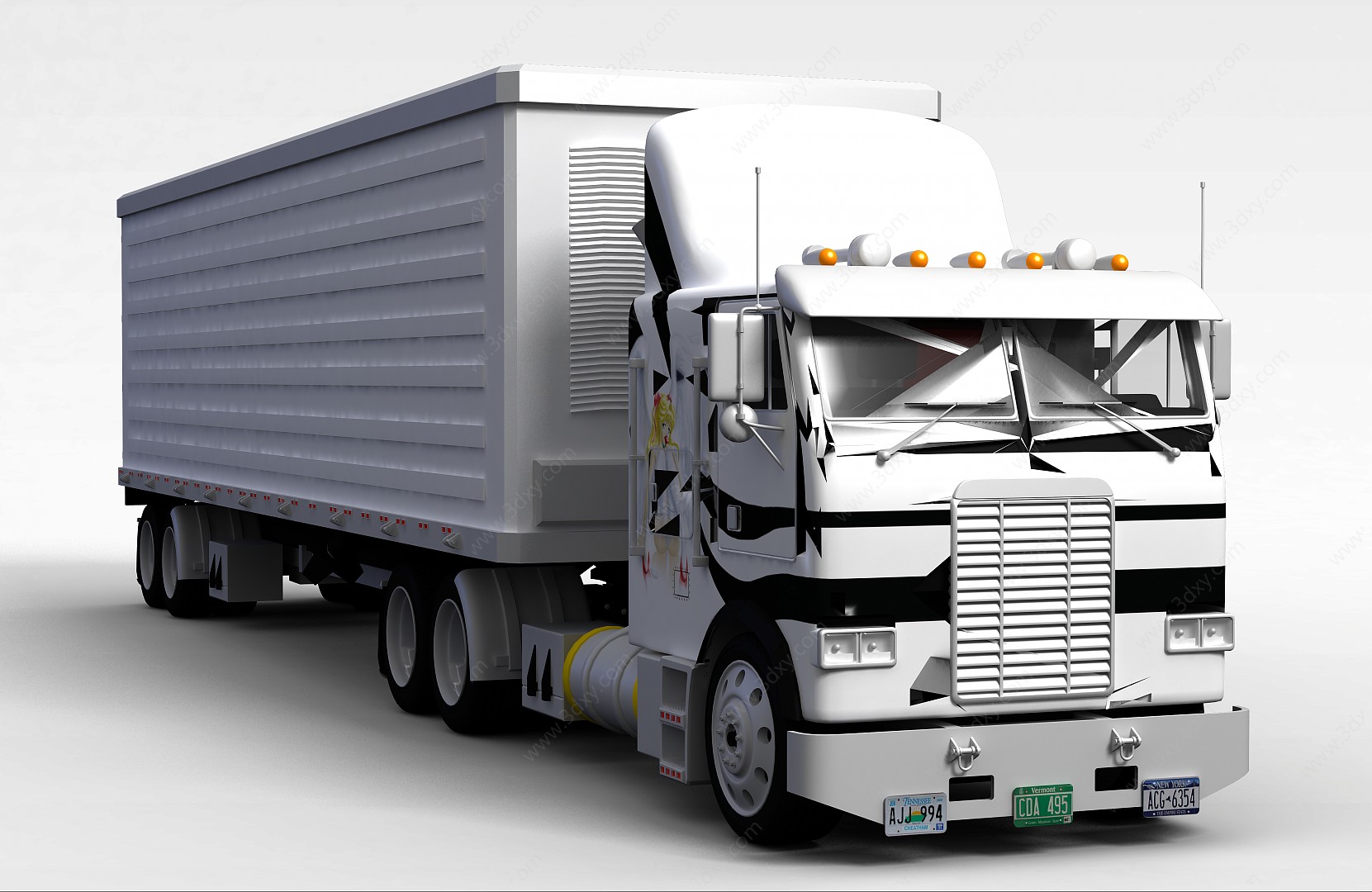 厢式货车3D模型