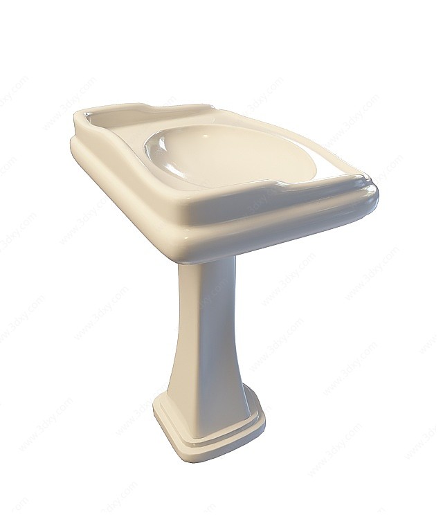 卫生间洗手池3D模型