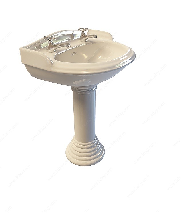 卫生间洗面台盆3D模型