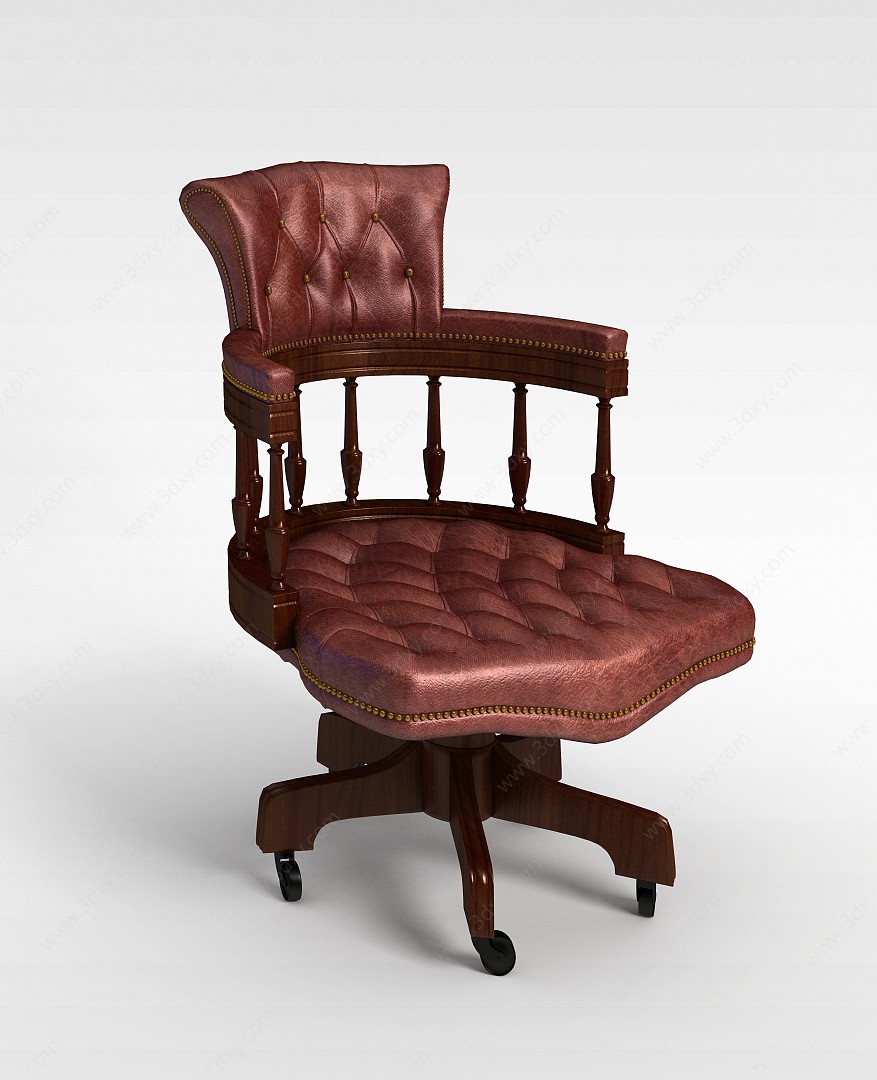 欧式老板椅3D模型
