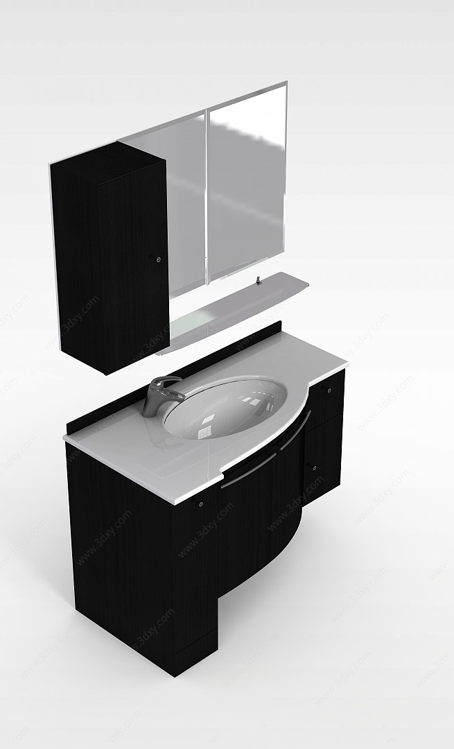 卫生间洗手台3D模型
