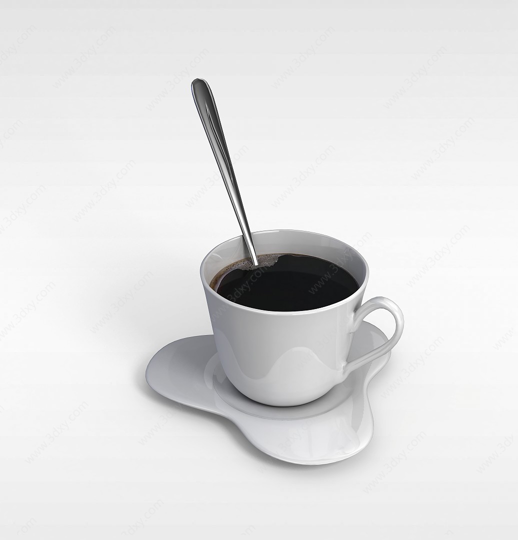 陶瓷咖啡杯3D模型