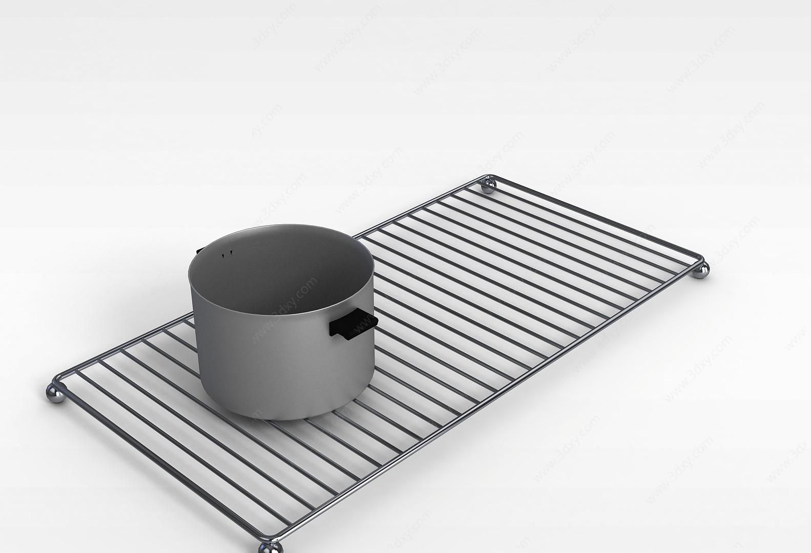 不锈钢大汤锅3D模型