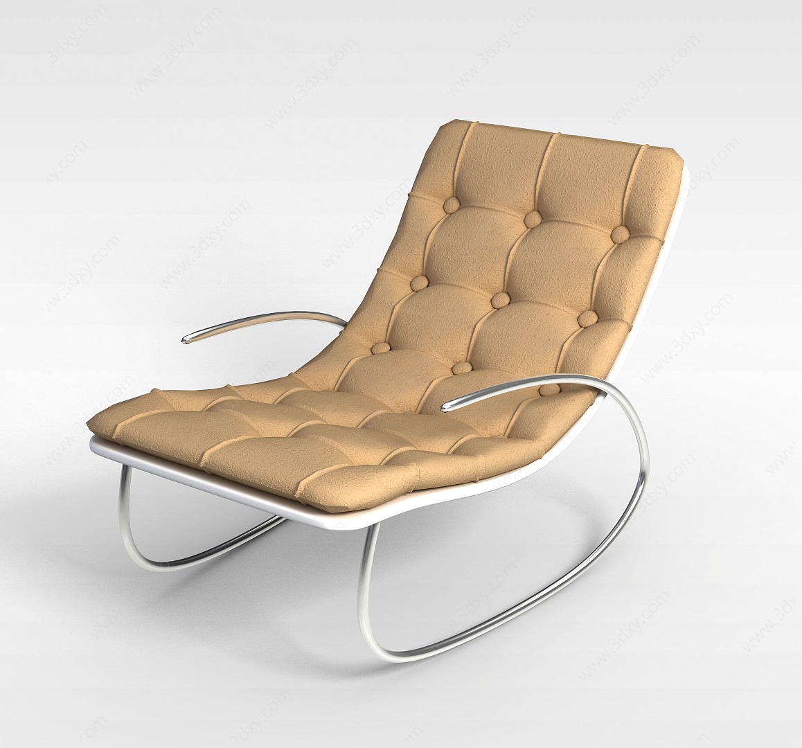 现代布艺躺椅3D模型