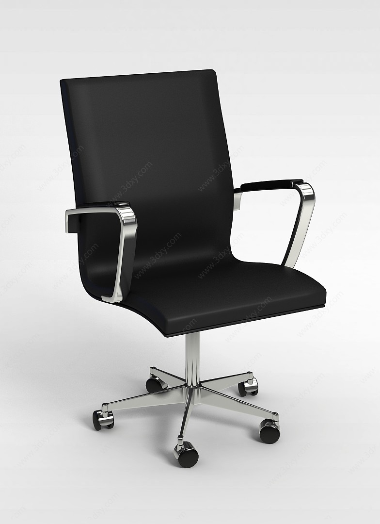 现代五星爪办公椅3D模型