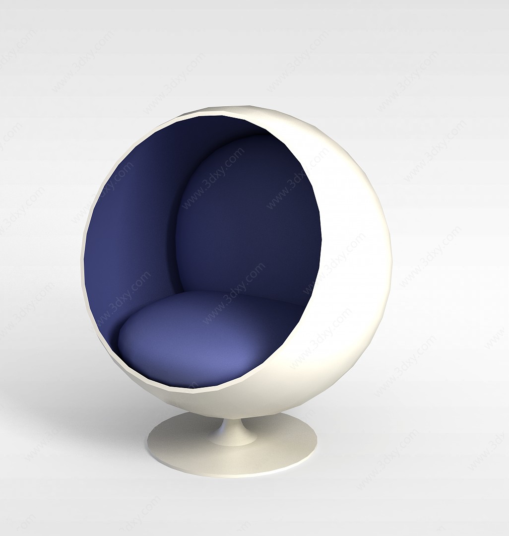 现代休闲泡泡椅3D模型