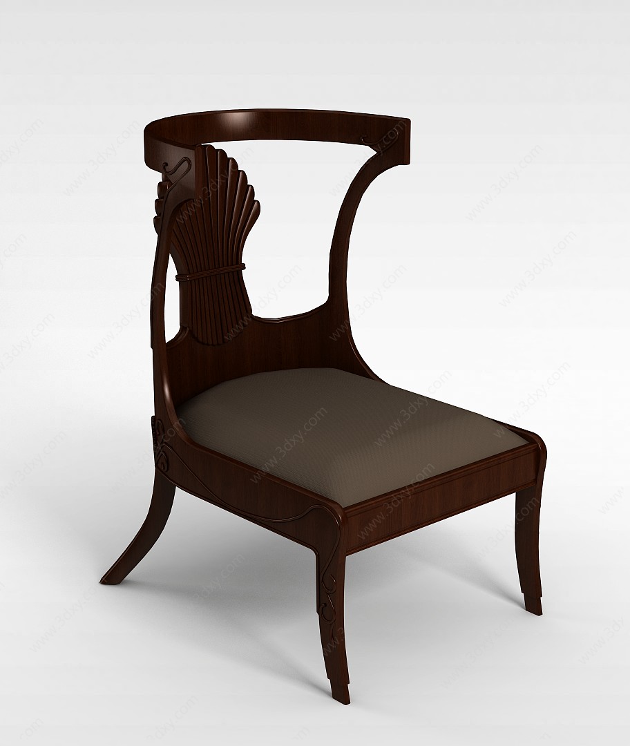 个性欧式座椅3D模型