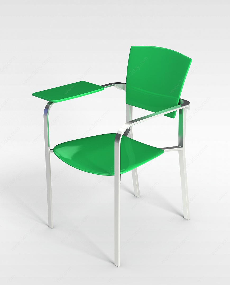 绿色塑料座椅3D模型