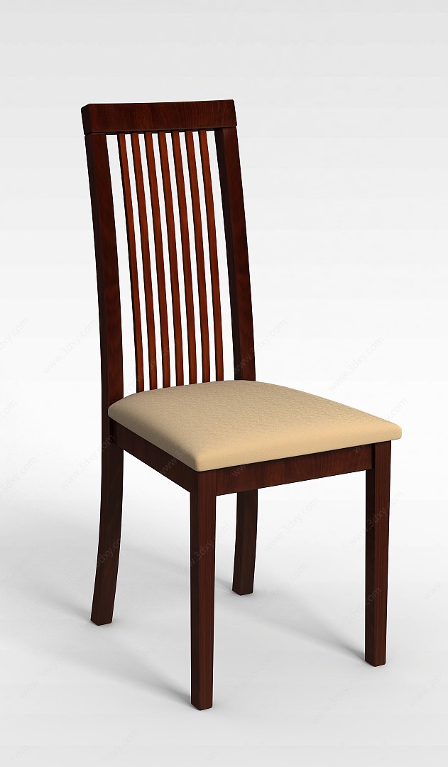 普通餐厅椅3D模型
