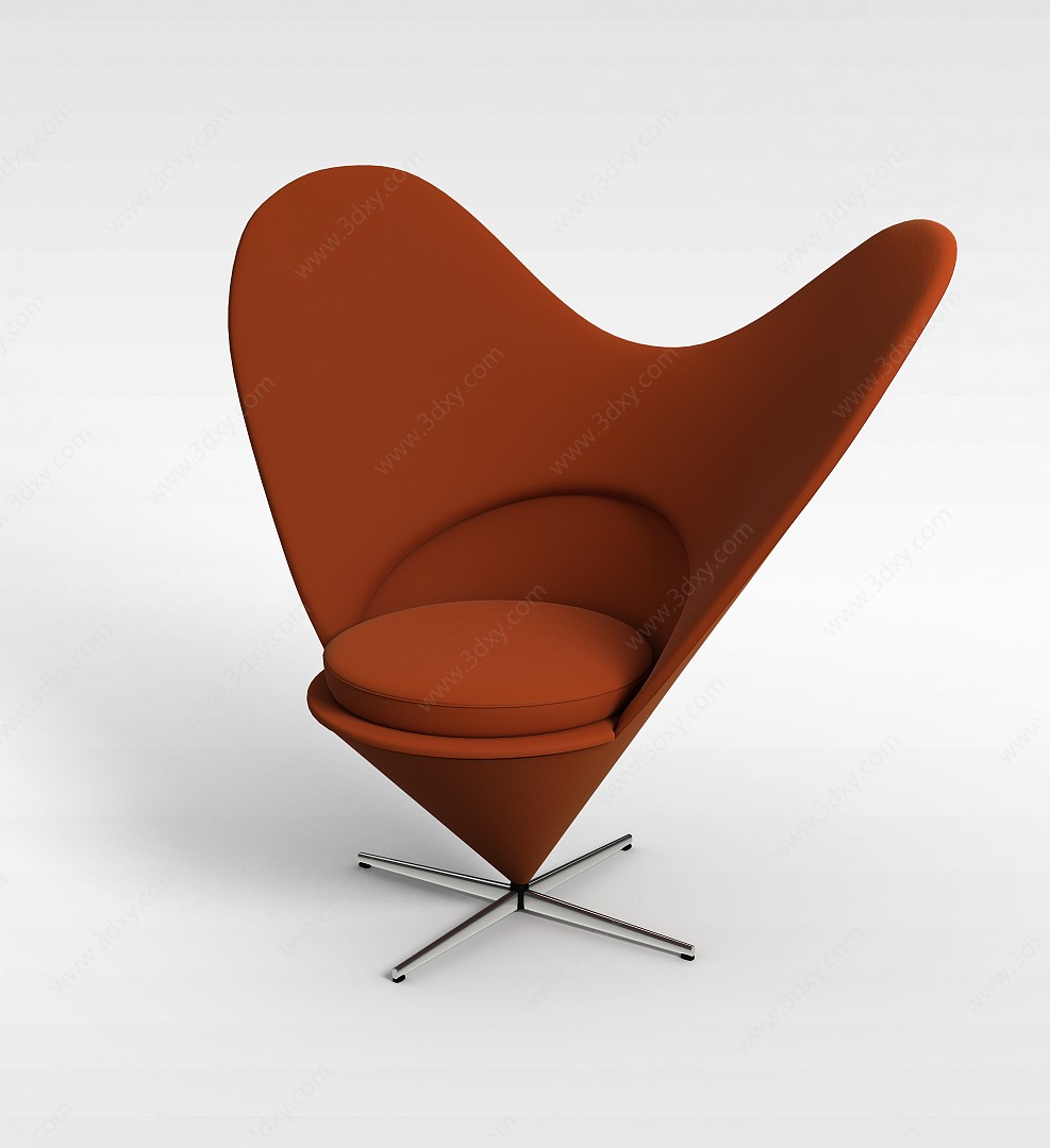 心型沙发椅3D模型