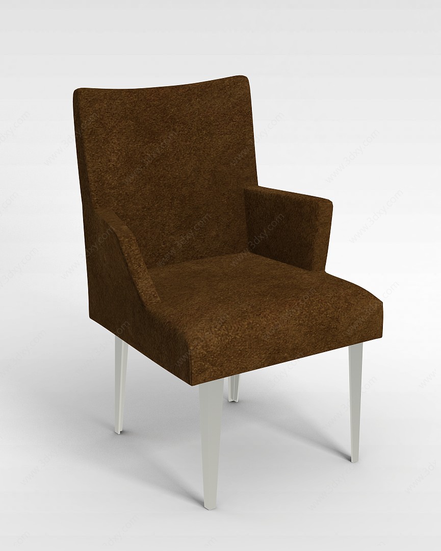 现代布艺扶手椅3D模型