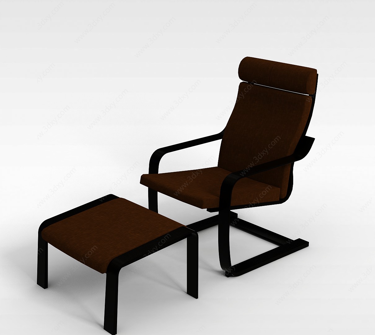 脚凳和椅子3D模型
