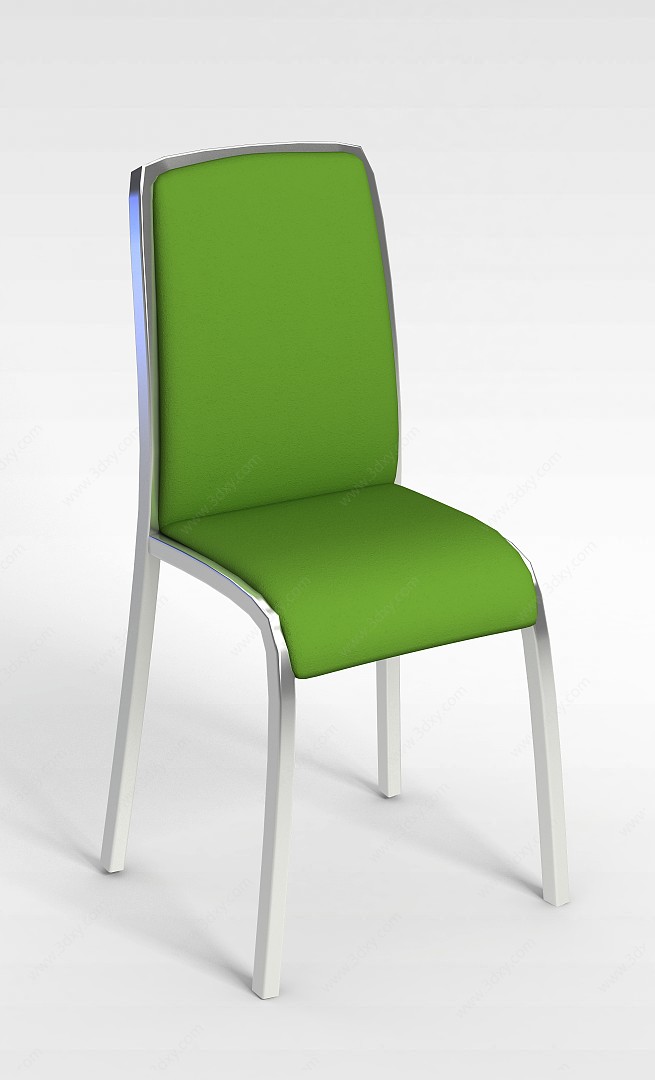 绿色布艺椅子3D模型
