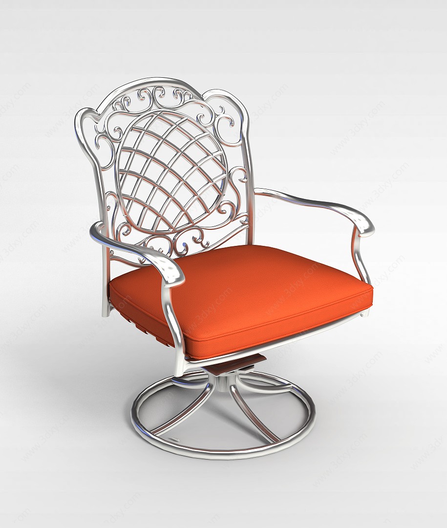 漂亮的欧式椅子3D模型